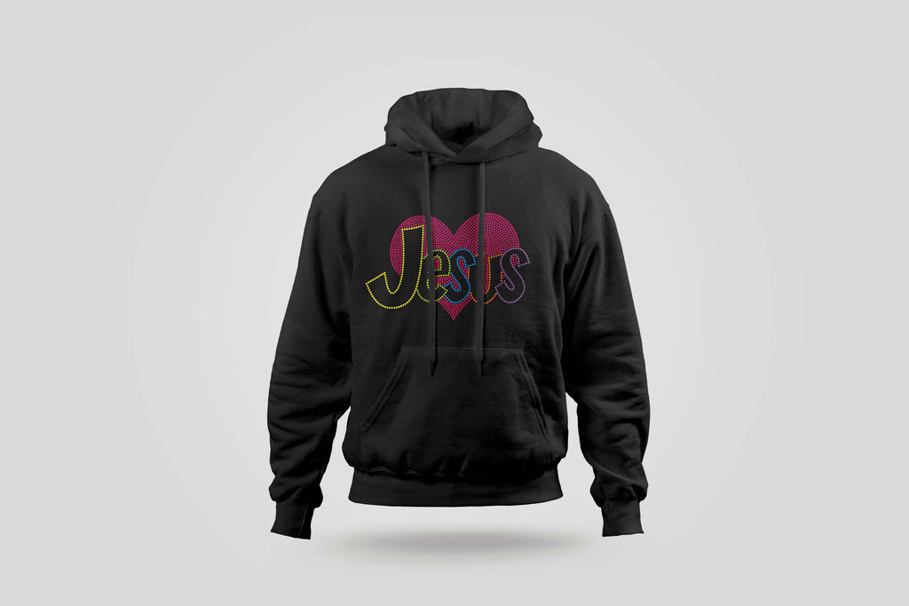 Jesus Rhinestone Hoodie