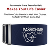 Transfer Belt - 2 For 1 Physical Therapy Gait Belt with Metal Buckle. 60 inch Beige plus a bonus 70 inch Black Strap.